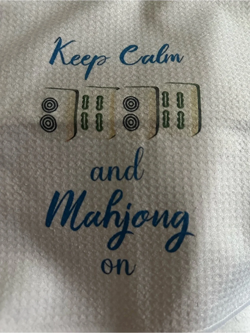 Keep Calm and Mahjong On Kitchen Towel, New
